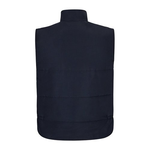 VL DIANA. Postavljeni prsluk (220g/m²), reverzibilan i sa više džepova, od poliestera (100%), sa reverzibilnim pokrivenim rajsferšlusom