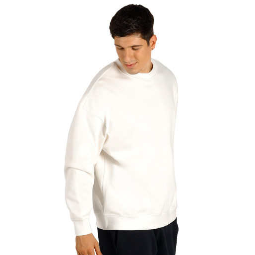 BIG, unisex crew neck organic cotton sweatshirt, 300 g/m2, off white