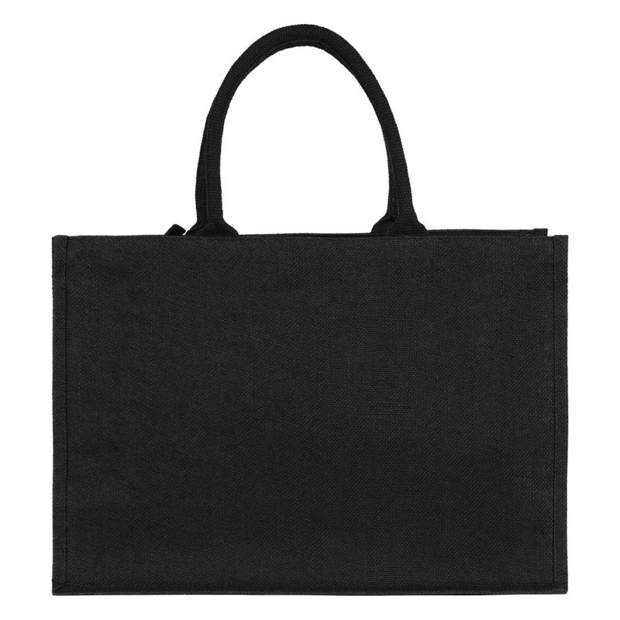 GOA, torba od jute sa rajsferšlusom, crna