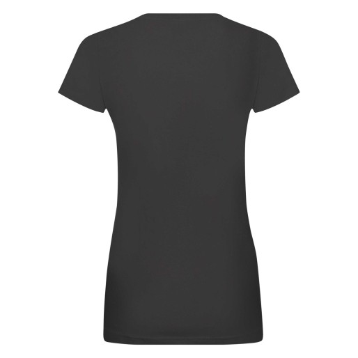 Fruit of the Loom, Ladies Sofspun, women's T-shirt, black, M