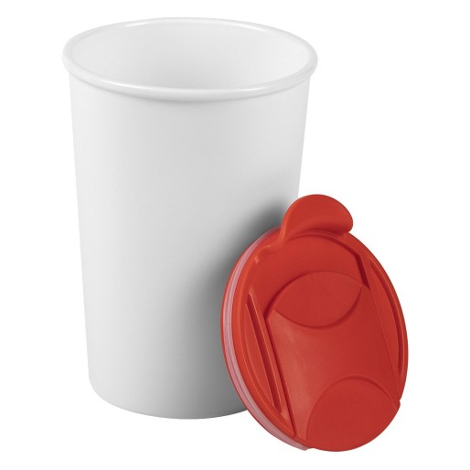 DOLCE, plastic mug, 400 ml, red