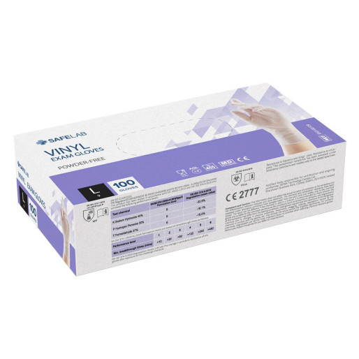 VINYL GLOVES, disposable vinyl gloves, powder free, transparent