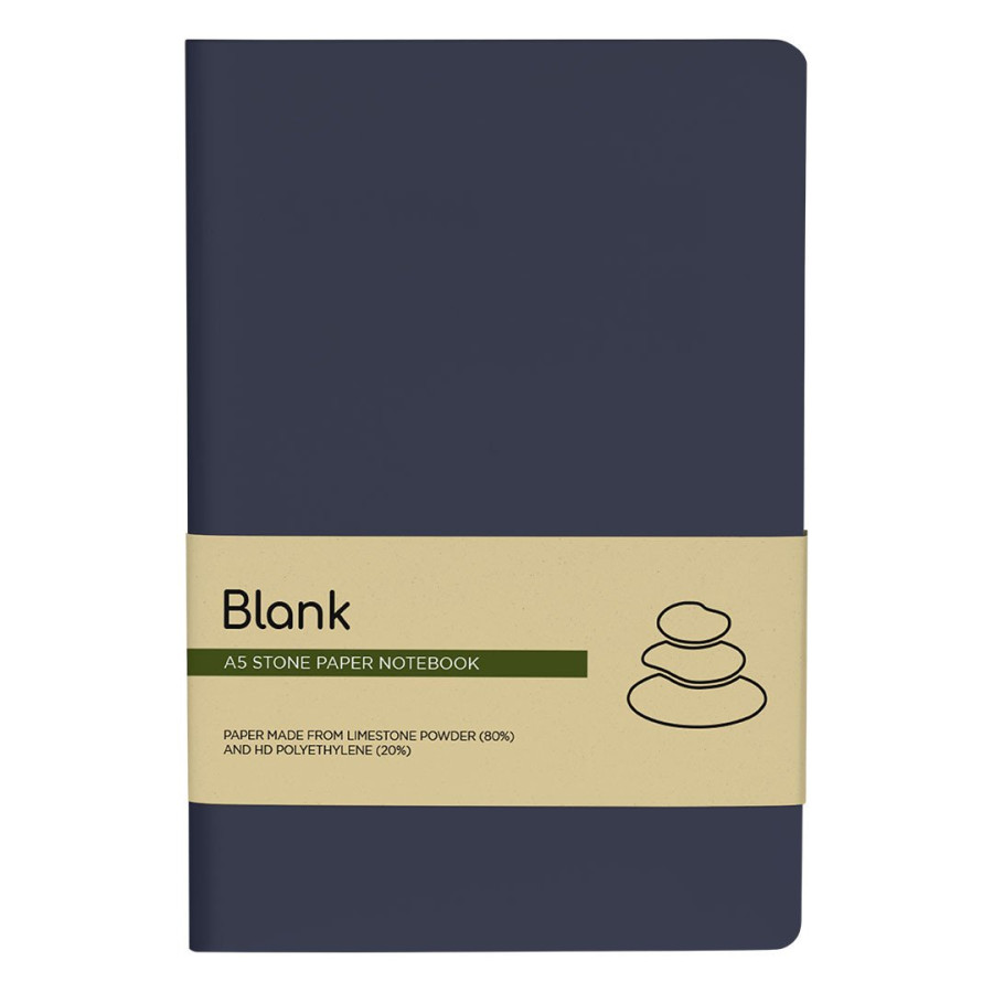 BLANK, a5 notebook, blue