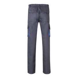VL HYPNOS. Two-tone multi-pocket twill trousers (200g/m²), in cotton (35%) and polyester (65%)