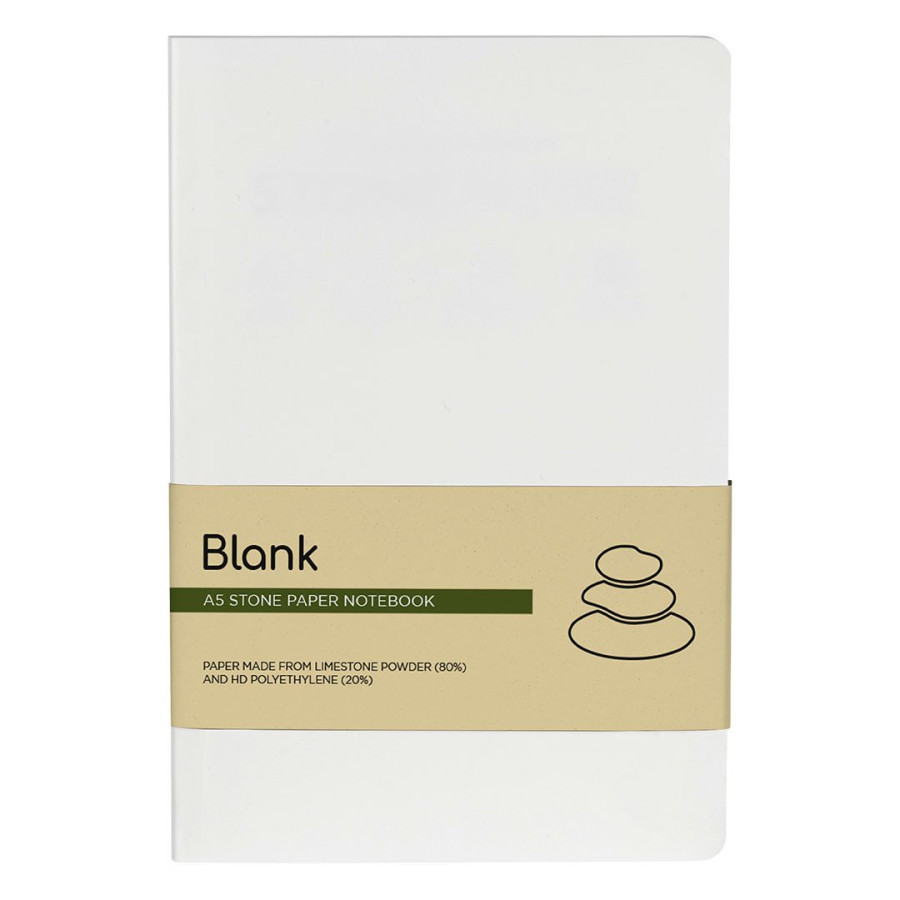BLANK, a5 notebook, white