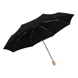 AQUARIUS, foldable umbrella, manual opening, black
