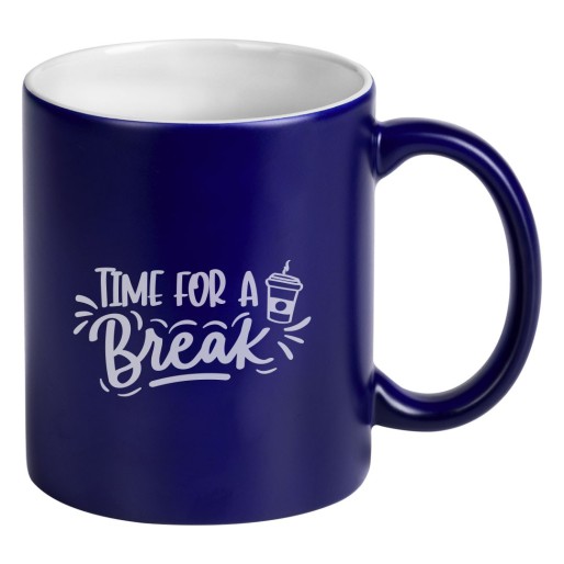 GRETA, stoneware mug, 325 ml, royal blue