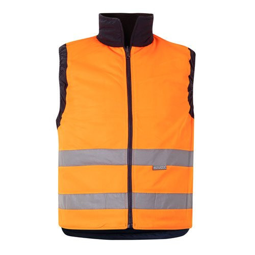 VL DIANA. Padded vest (220g/m²), reversible and multi-pocket, in polyester (100%), with zip fastening and reversible puller