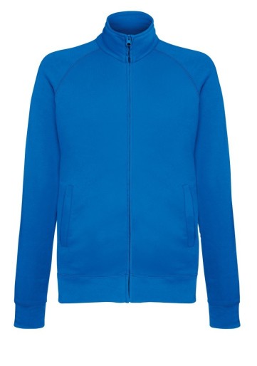Fruit of the Loom, Lightweight Sweat Jacket, lagani duks sa cibzarom, royal plava, L