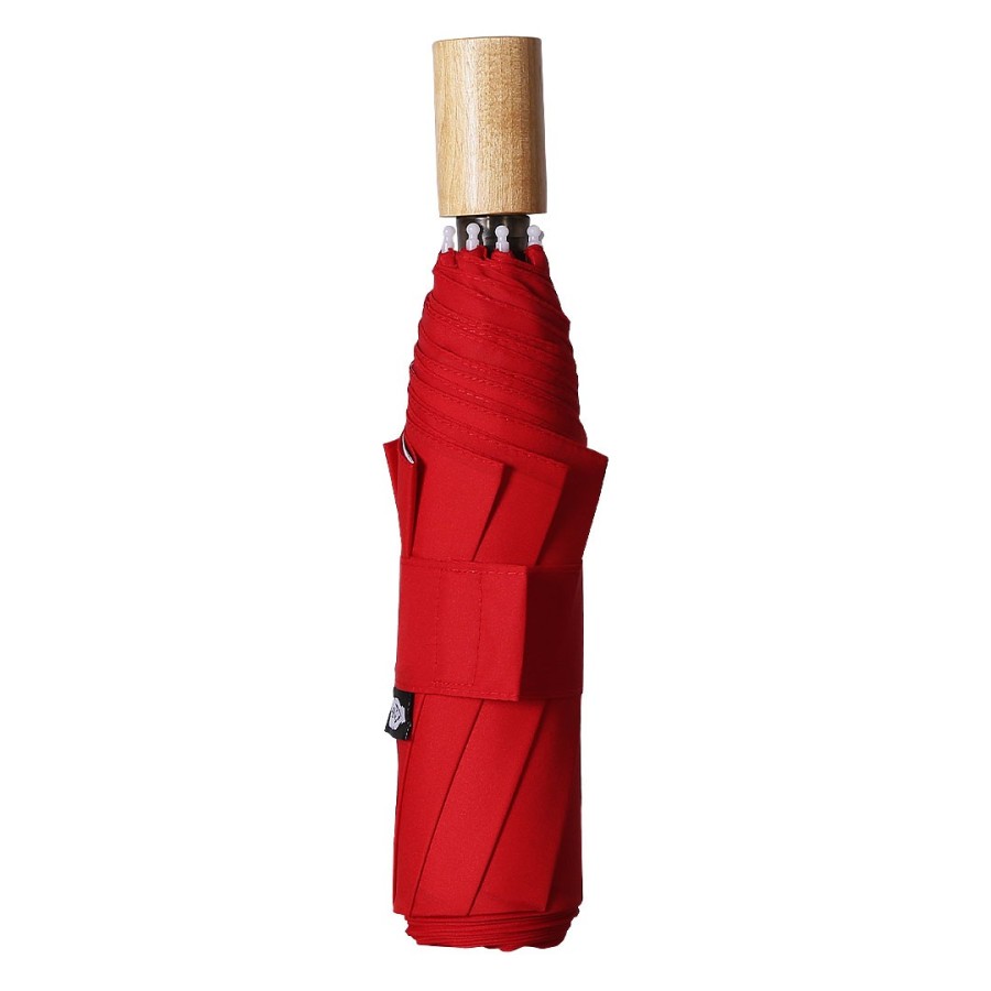 AQUARIUS, foldable umbrella, manual opening, red