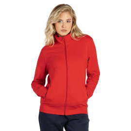 SPINNER, unisex zipped sweatshirt, 280 g/m2, red