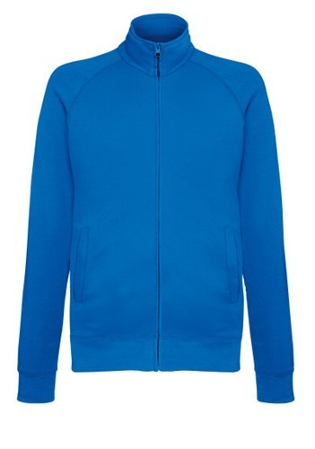 Fruit of the Loom, Lightweight Sweat Jacket, lagani duks sa cibzarom, royal plava, 2XL