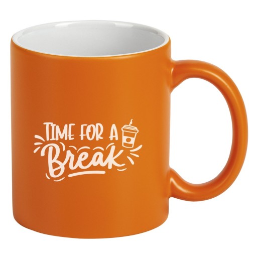 GRETA, stoneware mug, 325 ml, orange