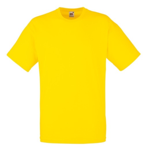 Fruit of the Loom, Valueweight, Men's Cotton Short Sleeve T-shirt, Yellow, 2XL