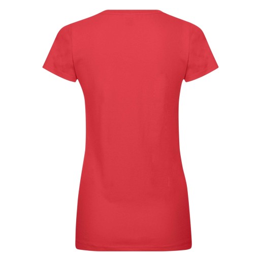 Fruit of the Loom, Ladies Sofspun, women's T-shirt, red, XL