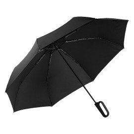 INFINITY,  foldable windproof umbrella with auto open/close function, black