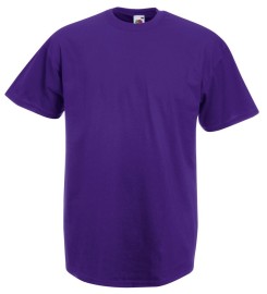 Fruit of the Loom, Valueweight, Men's Cotton T-shirt, Purple, XL