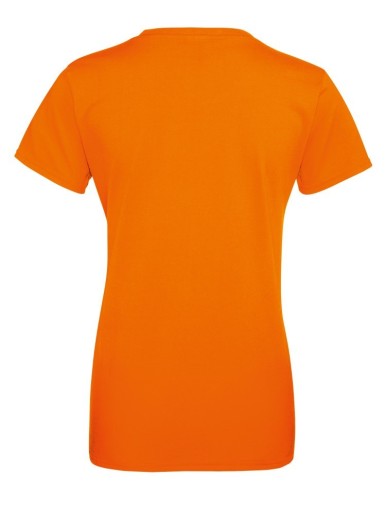 Fruit of the Loom, Ladies Sofspun, women's T-shirt, orange, L