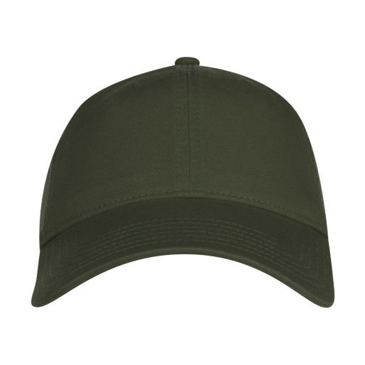 ATHLETIC, cap, 6 panels, metal buckle closure, olive
