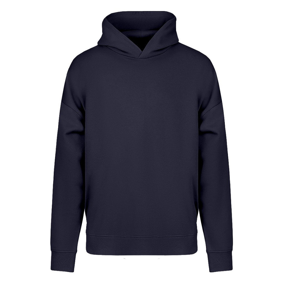 BIG HOODY, široka dukserica sa kapuljačom od organskog pamuka, 300 g/m2, plava