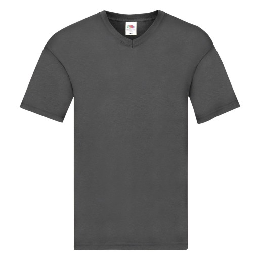 Fruit of the Loom, Original V-neck T, Men's V-neck Short Sleeve Shirt, Light Graphite, 3XL