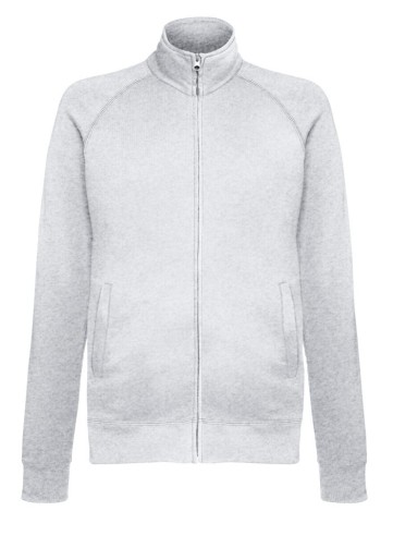 Fruit of the Loom, Lightweight Sweat Jacket, lagani duks sa cibzarom, pepeljasto siva, L