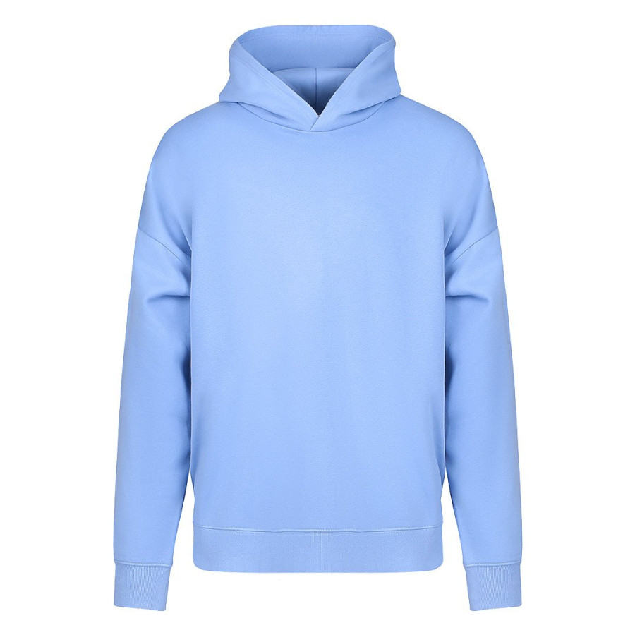 BIG HOODY, široka dukserica sa kapuljačom od organskog pamuka, 300 g/m2, svetlo plava