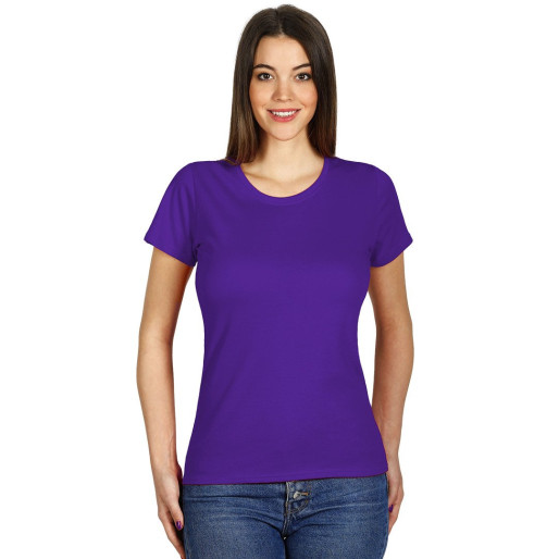 MASTER LADY, women's t-shirt, 100% cotton, slim fit, purple