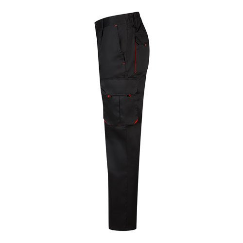 VL HYPNOS. Two-tone multi-pocket twill trousers (200g/m²), in cotton (35%) and polyester (65%)
