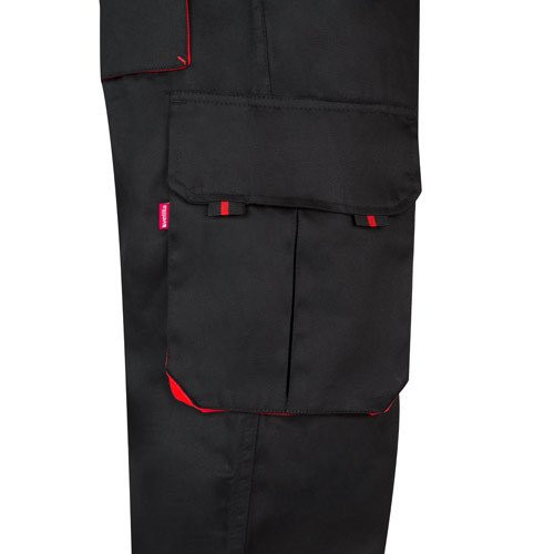 VL HYPNOS. Two-tone multi-pocket twill trousers (200g/m²), in cotton (35%) and polyester (65%)