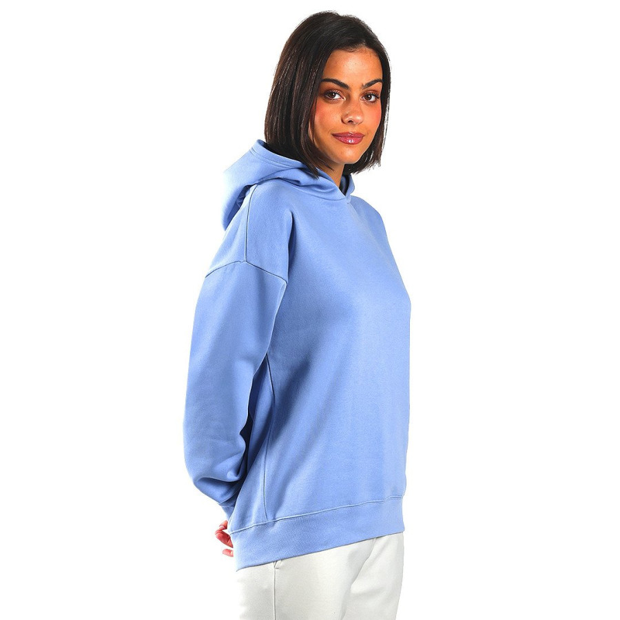 BIG HOODY, široka dukserica sa kapuljačom od organskog pamuka, 300 g/m2, svetlo plava