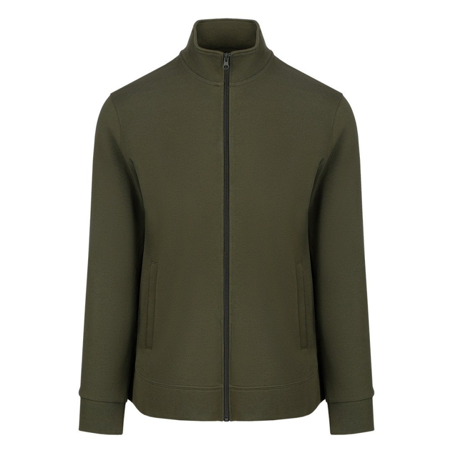 SPINNER, dukserica sa rajsferšlusom, 280 g/m2, maslinasta