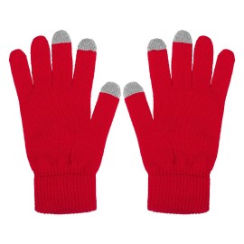 TOUCH GLOVE, rukavice sa tri aktivna "touch" prsta, crveni, L/XL