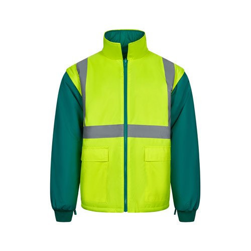 VL JUNO LARGE. Two-tone 4-in-1 parka (180g/m²), in polyester (100%) with PU coating
