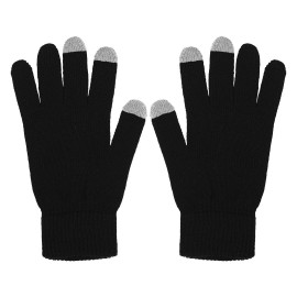 TOUCH GLOVE, rukavice sa tri aktivna "touch" prsta, crni, S/M