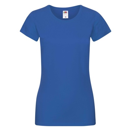 Fruit of the Loom, Ladies Sofspun, Women's T-shirt, royal blue, M