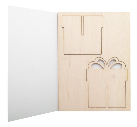 CreaX Christmas card, gift box