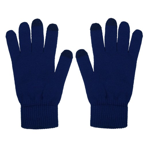 SWIPE, gloves with three active touch fingers, blue