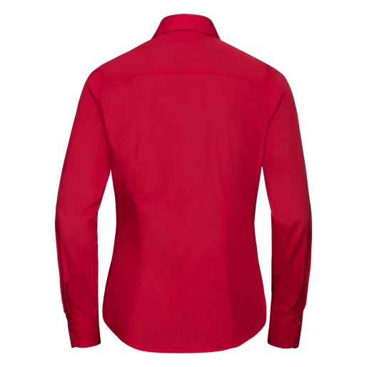 RUSSELL women's LS Pol-Cot Fit Ppln Shirt