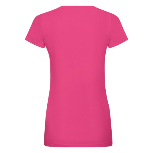 Fruit of the Loom, Ladies Sofspun, women's T-shirt, fuchsia, S