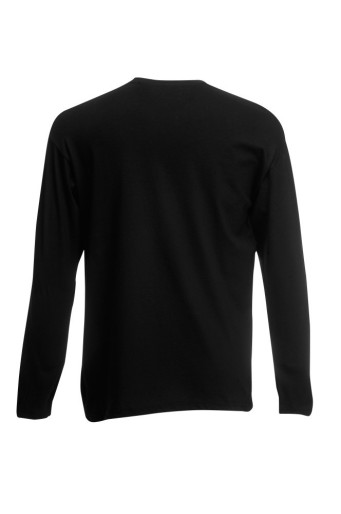 Fruit of the Loom, Valueweight, Men's Long Sleeve Cotton T-shirt, Black, L