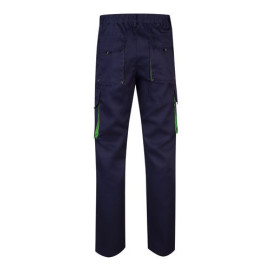 VL HYPNOS. Two-tone multi-pocket twill trousers (200g/m²), in cotton (35%) and polyester (65%)