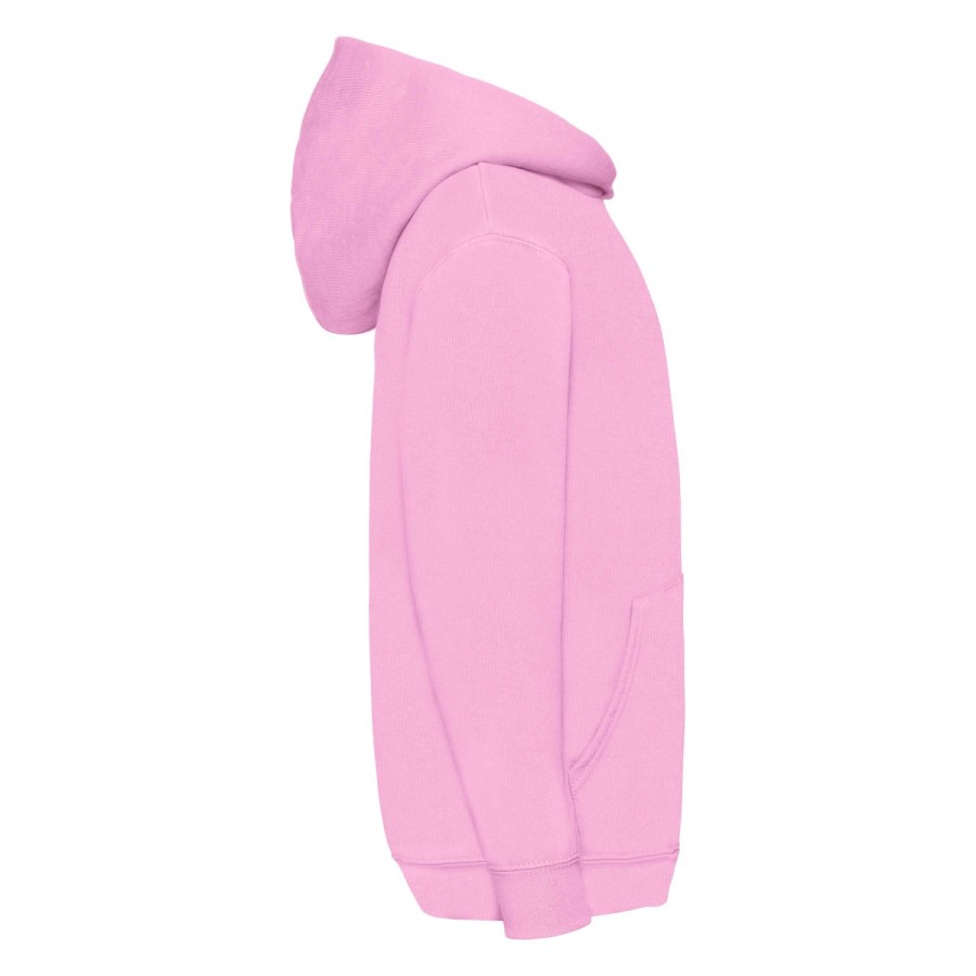 Fruit Of The Loom, Kids Classic Hooded Sweat, Hoodie, Pink, 5-6