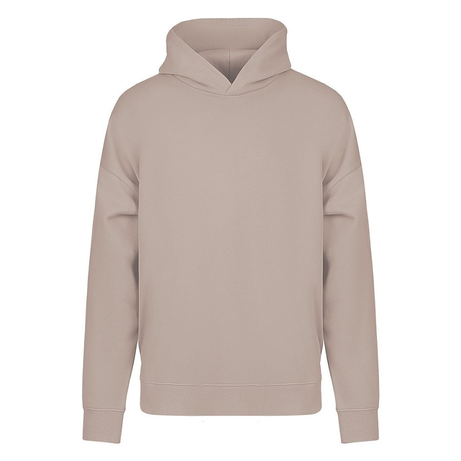 BIG HOODY, široka dukserica sa kapuljačom od organskog pamuka, 300 g/m2, svetlo braon