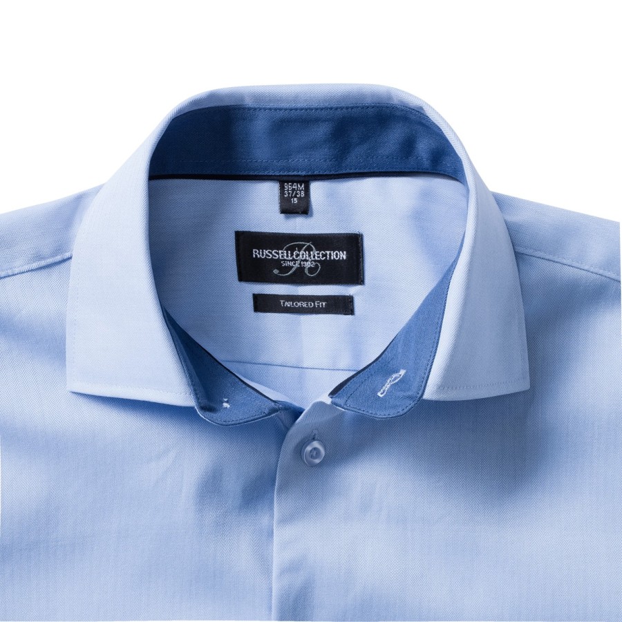 RUSSELL EUROPE CONTRAST HERRIGBONE SHIRT, moderna košulja
