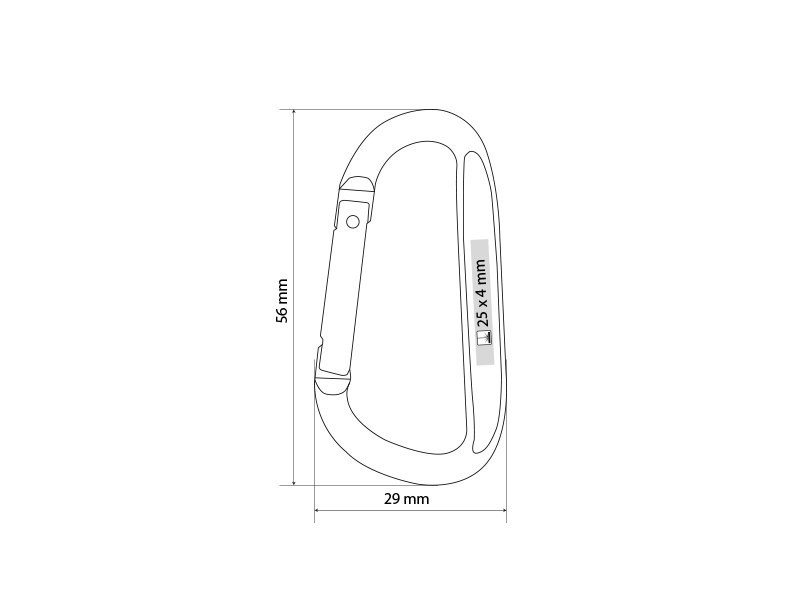 CARRY MINI, aluminum key holder, silver