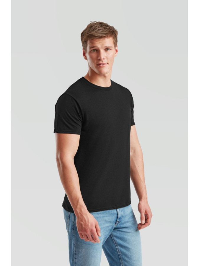 Fruit of the Loom, ICONIC 150T, pamučna majica, crna boja