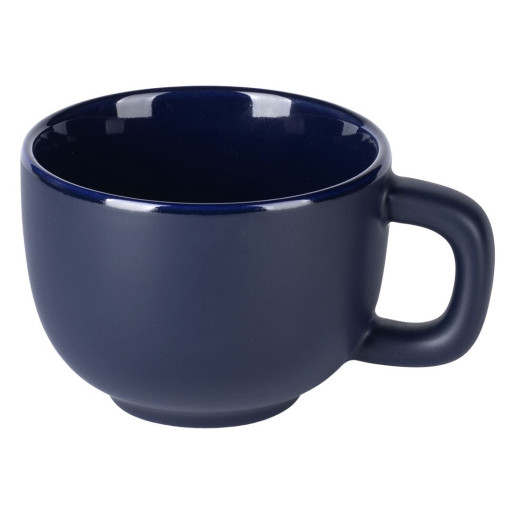 TOTEM, set of two stoneware cappuccino cups and saucers, 2 x 200 ml, blue