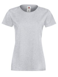 Fruit of the Loom, Ladies Sofspun, Women's T-shirt, Ash Gray, L