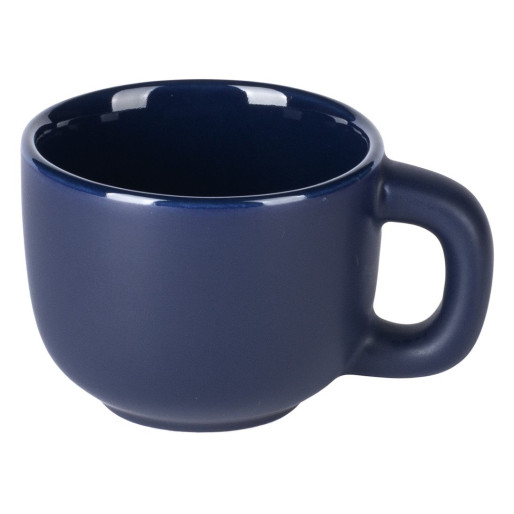 TOTEM MINI, set of two stoneware espresso cups and saucers, 2 x 85 ml, blue